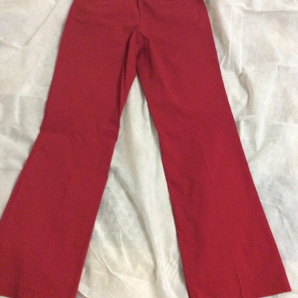 Red dress pants